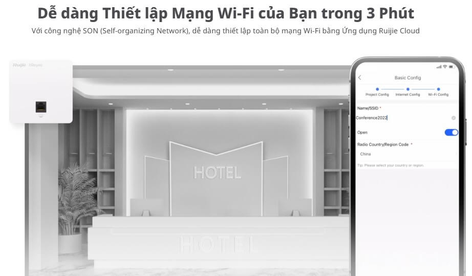 RG-RAP1201 Bộ Phát Wifi Gắn Tường Chất Lượng