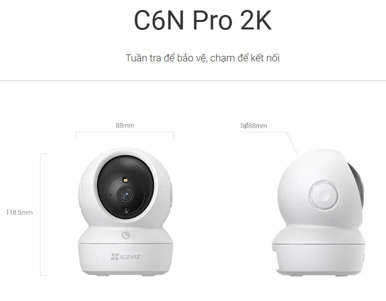 Hình ảnh chi tiết camera C6N PRO 3MP