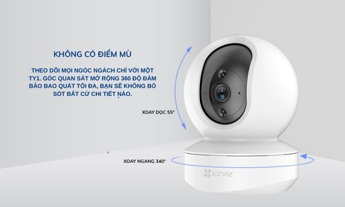 Camera EZVIZ Trong Nhà Tốt Nhất Cho Gia Đình & Văn Phòng 2025 Hình Ảnh Camera Ezviz TY1 Chính Hãng
