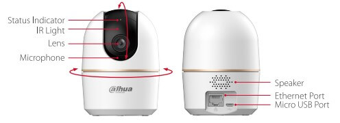 Hình ảnh Camera Wifi DAHUA DH-H3AE Quay Quét Trong Nhà Hero A1 3MP