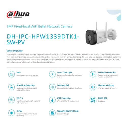Hình ảnh camera wifi Dahua DH-IPC-HFW1339DTK1-SW-PV 