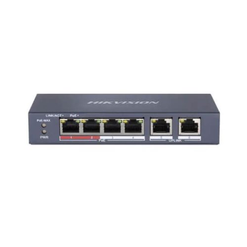Hình ảnh switch Poe Hikvision 4 DS-3E0106P-E/M