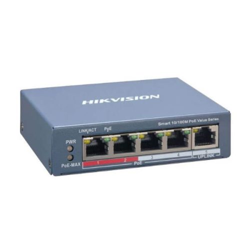 Hình ảnh switch Poe Hikvision 4 Port DS-3E1105P-EI/M