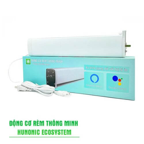 Hình Ảnh Động Cơ Rèm Thông Minh Hunonic Ecosystem Điều Khiển Từ Xa