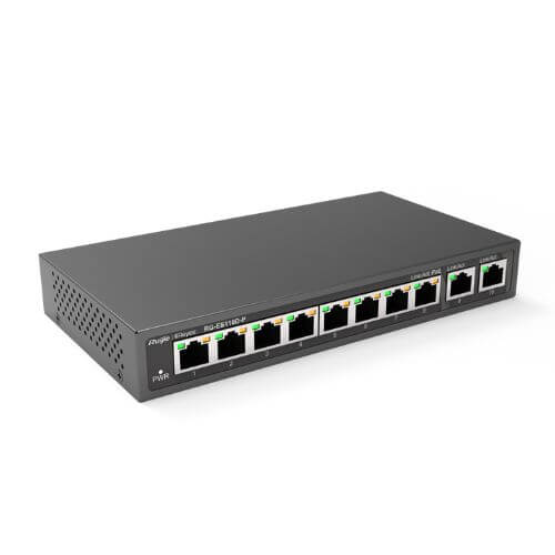 Hình Ảnh RG-ES110D-P Switch Ruijie 8 Port Poe Chính Hãng
