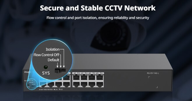 Hình Ảnh RG-ES116G-L Switch 16 Port Gigabit RUIJIE 32Gbps