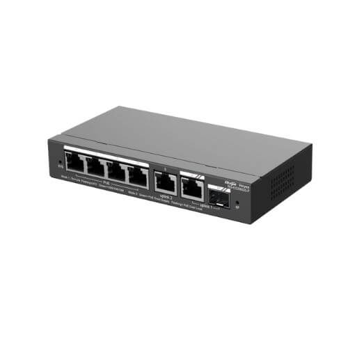 Hình ảnh bộ chuyển mạch quản lý 6 cổng PoE RG-ES206GS-P
