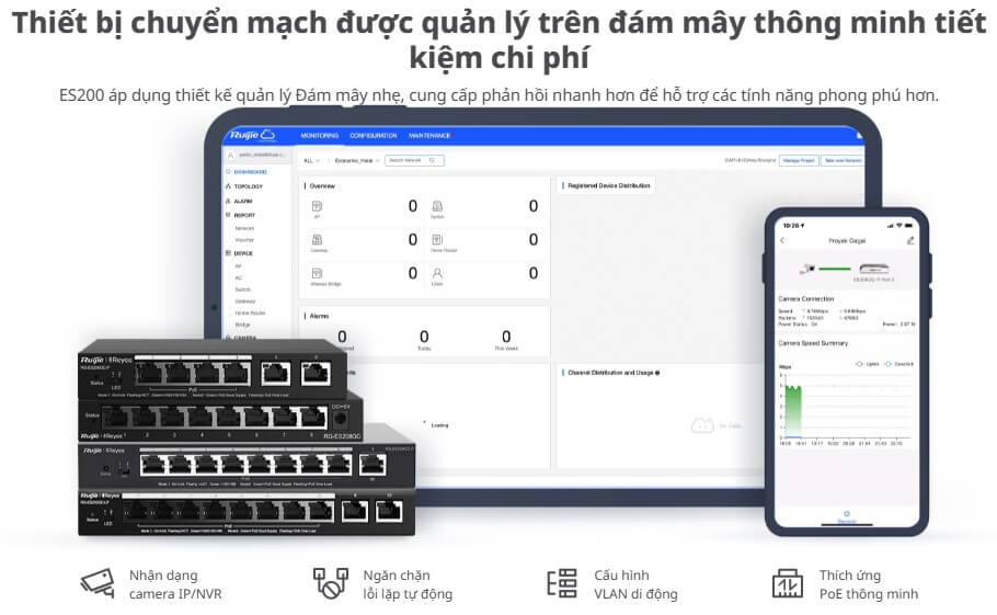 Hình Ảnh RG-ES218GC-P Layer 2 Smart Managed PoE Switch 18 Cổng 240W