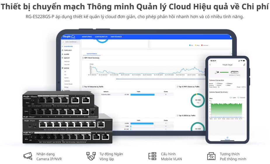 Hình Ảnh RG-ES228GS-P Switch PoE RUIJIE 28 Chính Hãng