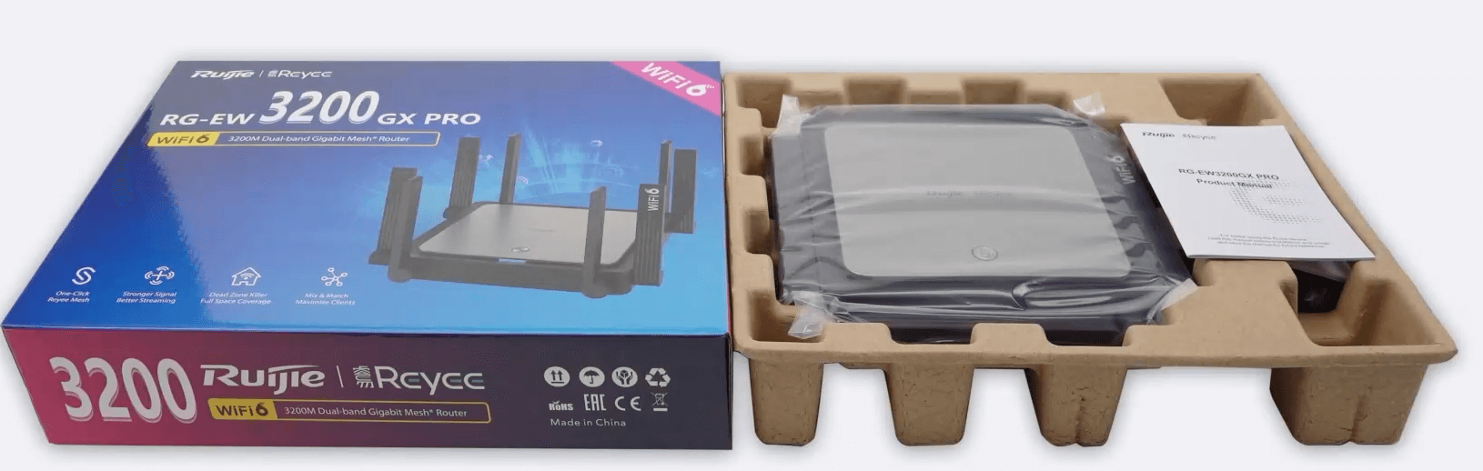 Hình Ảnh Wifi 6 RG-EW3200GX PRO RUIJIE Tốc Độ 3200Mbps