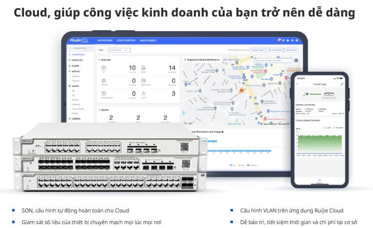  RG-NBS3200-24GT4XS Switch RUIJIE 24 Cổng Gigabit, 4 Cổng SFP+ 10Gbps BASE-X