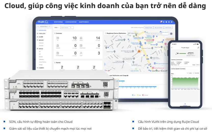 Hình Ảnh RG-NBS5100-48GT4SFP Switch RUIJIE Loại 52 Cổng, 4 Uplink SFP