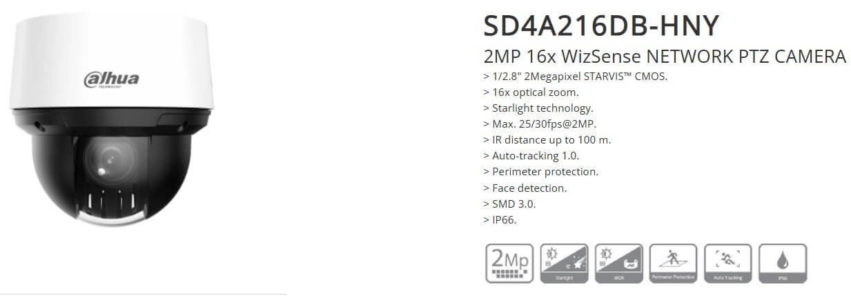 Thông tin chi tiết camera SD4A216DB HNY 2MP