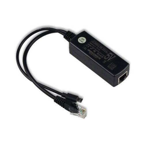 Bộ tách tín hiệu PoE Splitter 48V sang 5V chui dẹp dùng cho camera wifi