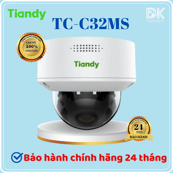 Hình ảnh Camera IP TIANDY TC-C32MS (V4.0) 2MP Dome Starlight, hồng ngoại 30m