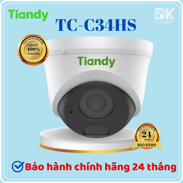 Hình ảnh Camera IP TIANDY TC-C34HS (V4.2) 4MP Dome Starlight hồng ngoại 30m