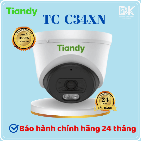 Hình ảnh Camera 4MP TIANDY TC-C34XN (V5.0) Tích hợp micro, hồng ngoại