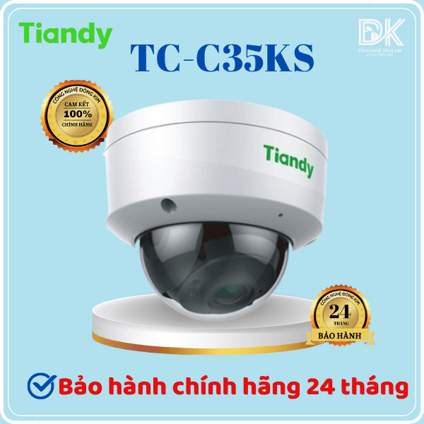 Hình ảnh Camera IP TIANDY TC-C35KS (V5.0) 5MP Dome IK10 - Starlight - hồng ngoại 30m