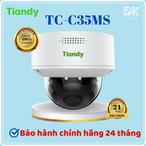 Hình ảnh Camera IP TIANDY TC-C35MS (V4.0) 5MP Dome Starlight, hồng ngoại 30m
