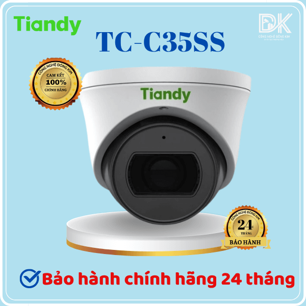 Camera IP TIANDY TC-C35SS (V4.0) 5MP Dome Starlight, Tích hợp micro
