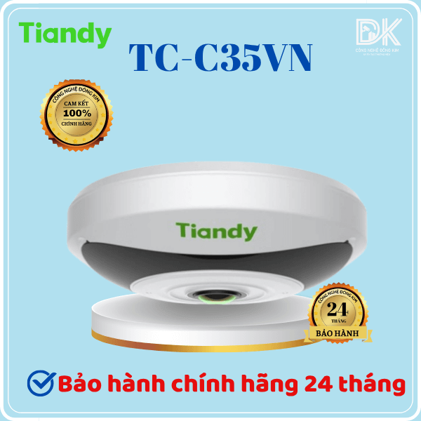 Hình ảnh Camera IP TIANDY TC-C35VN (V4.2) 5MP Fisheye Mắt cá hồng ngoại 30m