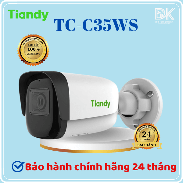 Hình ảnh Camera IP TIANDY TC-C35WS (V5.0) 5MP, đèn Warm lights, Tích hợp mic, chính hãng