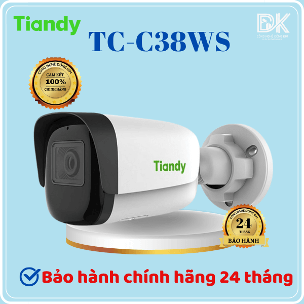 Hình ảnh Camera IP TIANDY TC-C38WS (V4.0) 8MP Thân - Starlight - hồng ngoại 50m