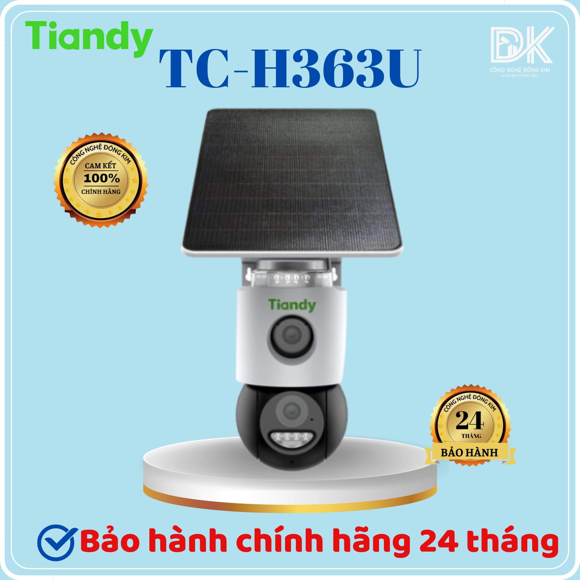 Hình ảnh Camera 4G PT 6MP Dual Lens Tiandy TC-H363U độ phân giải 3MP + 3MP