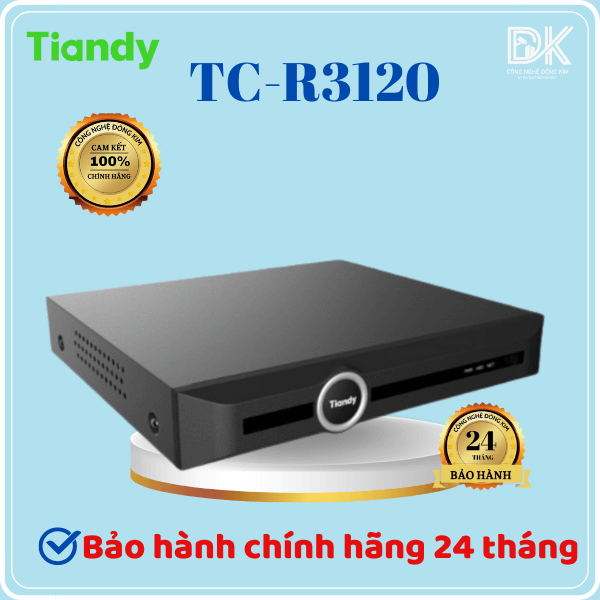 Hình ảnh Đầu ghi hình TIANDY TC-R3120 camera IP 20 kênh, chính hãng