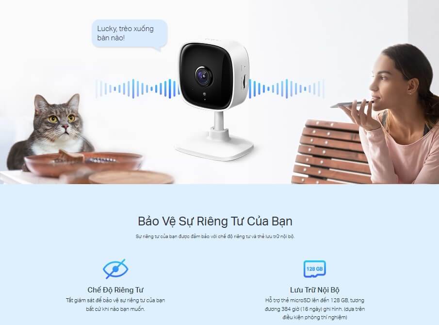 Hình Ảnh Tapo TC60 Camera Wifi TP-LINK Bảo Vệ Riêng Tư Bạn 