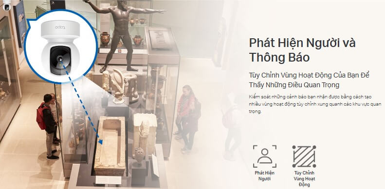 Hình Ảnh Camera IP 3MP TP-LINK Tapo C212 Phát Hiện Thông Báo Chuyển Động