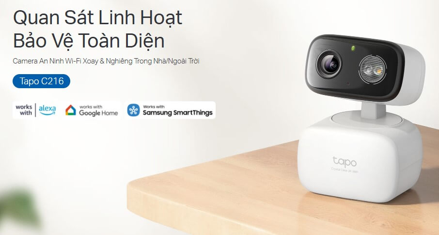 Hình Ảnh Tapo C216 Camera IP TP-LINK 3MP Theo Dõi Chuyển Động Tự Động