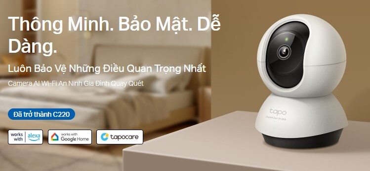 Hình Ảnh Tapo C220 Camera IP TP-LINK 4MP Quay Quét 360 Độ 