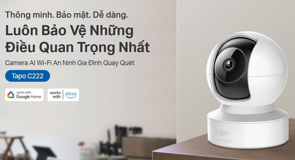Hình Ảnh Camera AI Wifi 360 Độ 4MP TP-LINK Tapo C222