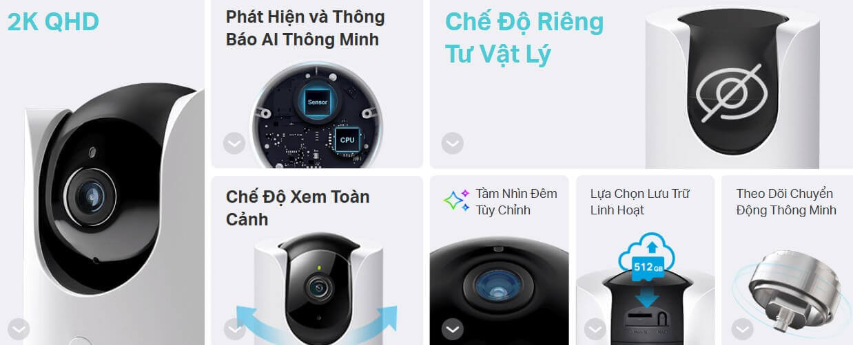Hình Ảnh Camera Wifi TP-LINK 4MP Quay Quét Thông Minh Tapo C225