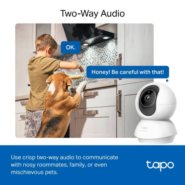 Hình Ảnh Đàm Thoại 2 Chiều Của Tapo C230 Camera IP 5MP TP-LINK 