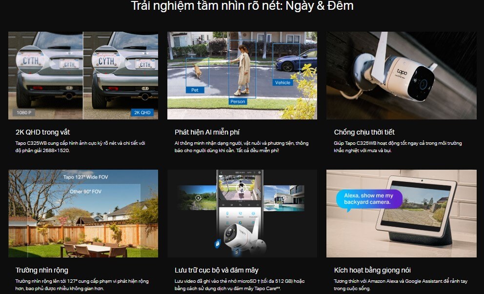 Hình Ảnh Tapo C325WB Camera IP TP-LINK Ngoài Trời Có ColorPro 4MP 