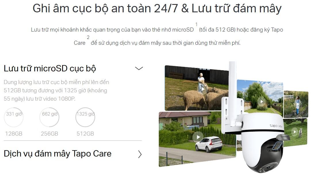 Hình Ảnh Camera 4G LTE ngoài trời TP-LINK Tapo C501GW