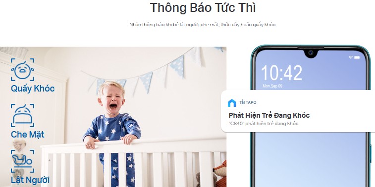 Hình Ảnh Tapo C840 Camera AI TP-LINK Quay Quét Giám Sát Trẻ Em