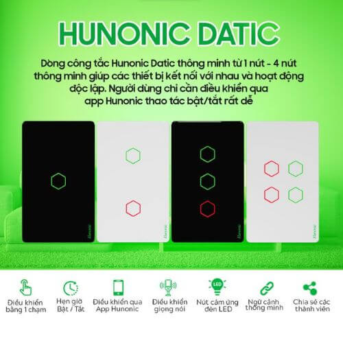 Hình Ảnh Công Tắc Cảm Ứng WiFi 2 Nút