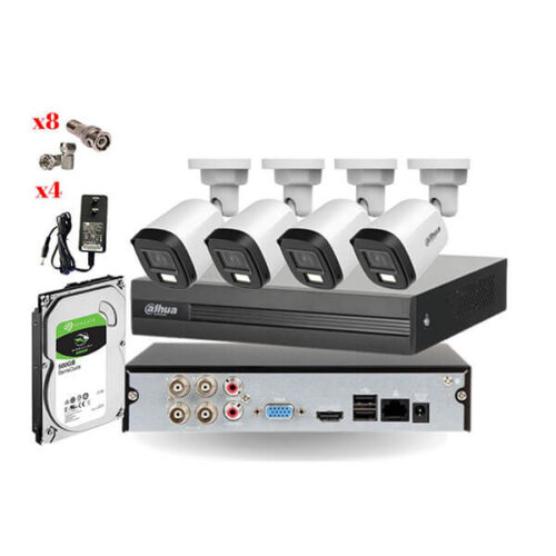 TRỌN BỘ 4 CAMERA ANALOG DAHUA 2MP