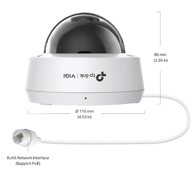 Hình Ảnh VIGI C220I Camera Mạng Hồng Ngoại TP LINK 2MP Tích Hợp Micro