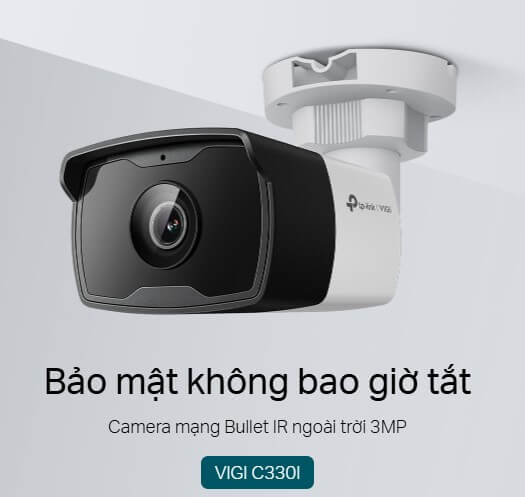 Hình Ảnh Camera Mạng TP LINK Bullet IR Ngoài Trời 3MP VIGI C330I