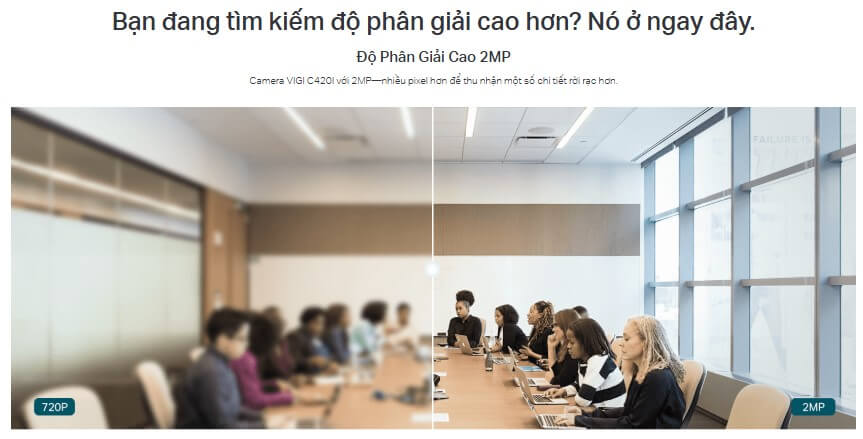 Hình Ảnh Camera IP VIGI C420I Dome TP Link Hồng Ngoại 2MP CHính Hãng
