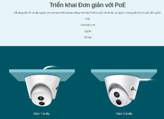Hình Ảnh Camera IP VIGI C420I Dome TP Link Hồng Ngoại 2MP CHính Hãng