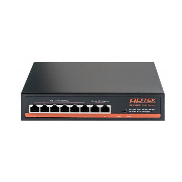 Hình ảnh switch poe 6 port 2 port Uplink Aptek SF1062P Hình ảnh switch poe 6 port 2 port Uplink Aptek SF1062P