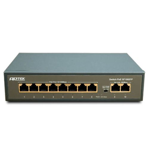 Switch Poe 8 Port 2 uplink Aptek SF1082FP