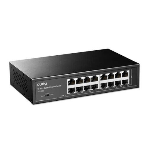 Switch 16 cổng LAN Gigabit, hỗ trợ VLAN và Ext mode (Cudy GS1016)