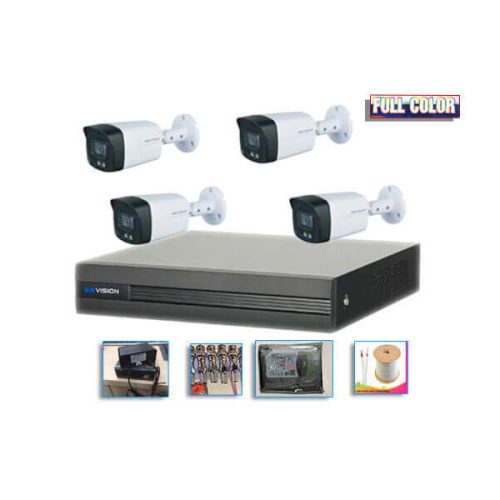 Hình ảnh Trọn Bộ 4 Camera Kbvision Full HD Thương Hiệu Mỹ