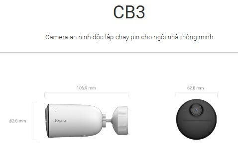 Hình ảnh camera Ezviz CB3 chuyên dụng